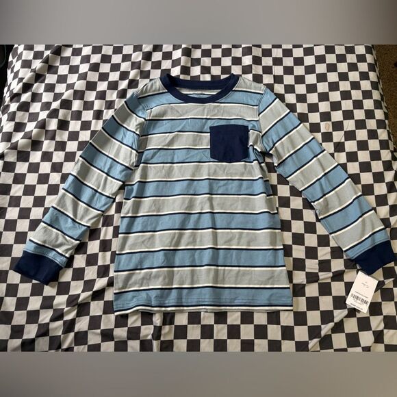 Nwt size 8 carters blue striped long sleeve shirt - Picture 1 of 1